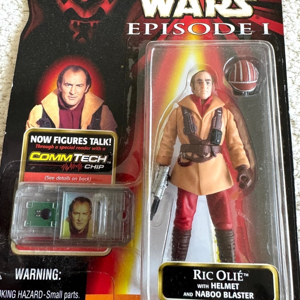 Star Wars Episode I Ric Olie with helmet Action Figure